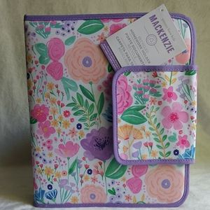 Mackenzie Lavender Floral Blooms Homework Folder